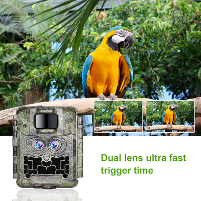 دوربین DC12V دو لنز 1080P Wildlife Trail دوربین 13 مگاپیکسلی CMOS بدون Glow Cam