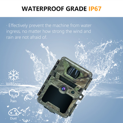 KW571 فابریک OEM ODM Mini Wildlife Scouting Timelapse Trail Camera IP67 سنسور CMOS بدون نور و حافظه SD دید شبانه