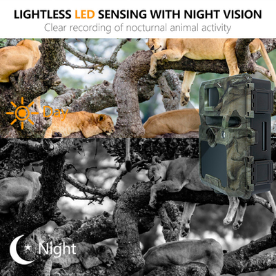 KW571 فابریک OEM ODM Mini Wildlife Scouting Timelapse Trail Camera IP67 سنسور CMOS بدون نور و حافظه SD دید شبانه