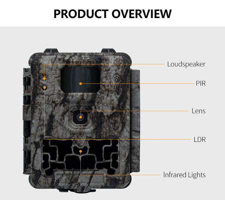 KW561 Trail Infra Cam Mini 30MP 0.25s سرعت وضوح ویدئو 4K سنسور آبپاش CMOS SD Me