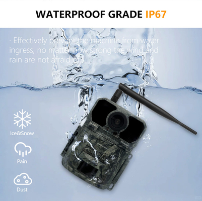 KW865 WIFI دوربین پنهان دوربین شکار بی سیم در فضای باز IP67 20MP دوربین ردیابی که عکس به شما ارسال می کند
