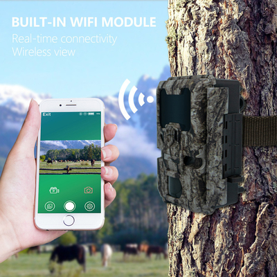 KW865 WIFI دوربین پنهان ضد آب IP67 20MP 0.6s سرعت ماژول تا 512GB ذخیره سازی مسیر دید شب دوربین