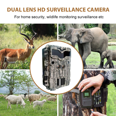 تجربه هیجان شکار با دوربین های شکار HD 32MP دوربین دو عدسی ردیاب با ویدیو 4K و دید شب 100ft