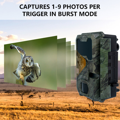 دوربین شکار KW788 ضد آب IP67 ویدیو 4K 32MP آسان حرکت ساده استفاده قوی ساعت کار طولانی
