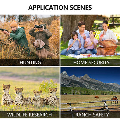 دوربین های شکار و مسیر پانل خورشیدی 4G دوربین بی سیم KW897 با آنتن دوگانه 100 فوت شبانه 36MP 2K ویدیو در 30fps