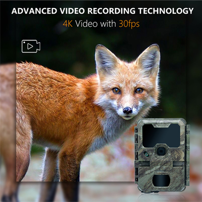 دوربین شکار شب با اندازه کوچک KW788 0.1s 32MP تصویر تیز 4K ویدئو ضد آب IP67 برای شکار