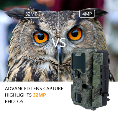 دوربین شکار شب با اندازه کوچک KW788 0.1s 32MP تصویر تیز 4K ویدئو ضد آب IP67 برای شکار