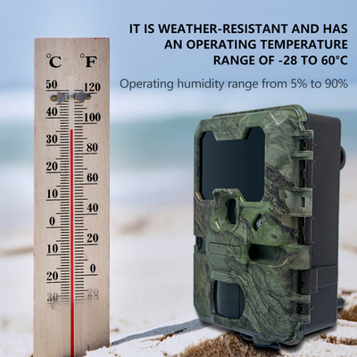 WIFI Trail Camera KW866 OEM/ODM 0.25s سرعت ضبط ضد آب IP67 تا 512GB ذخیره سازی 32MP 4K در 30fps دوربین حیات وحش