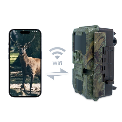 دوربین شکار WIFI KW866 ضد آب IP67 OEM/ODM تا 512GB ذخیره سازی کارت حافظه SD 32MP دوربین حیات وحش 4K