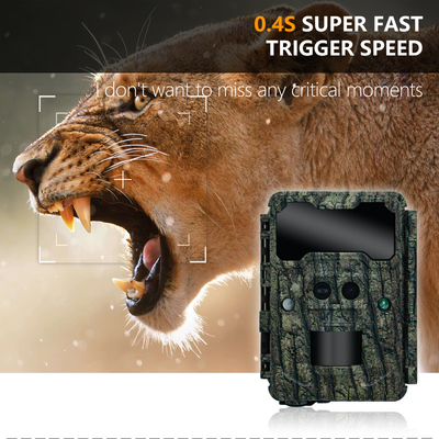 دوربین دو عدسی پنهان KW696 OEM/ODM 0.4s شلیک کننده 1080P/30MP ضد آب IP67 100ft شبانه برای شکار حیوانات وحشی