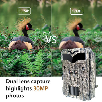 دوربین های شکار HD Keepguard دوربین دو عدسی 32MP بدون درخشش LED Trail Camera 1080P Night Vision دوربین بازی شکار برای حیات وحش