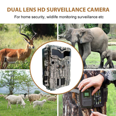 دوربین های شکار HD Keepguard دوربین دو عدسی 32MP بدون درخشش LED Trail Camera 1080P Night Vision دوربین بازی شکار برای حیات وحش