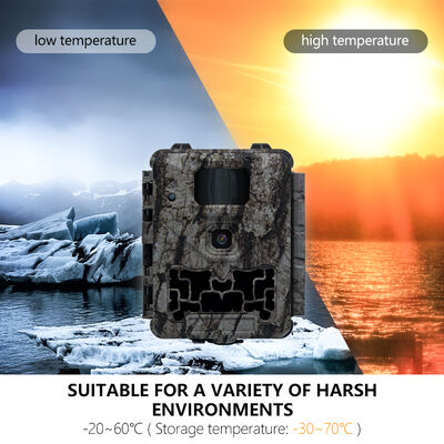 دوربین شکار 5.5 × 3.7 × 2.8 اینچی دوربین جنگلی سنسور حرکتی دید در شب مادون قرمز دستگاه ردیابی نظارت بر حیات وحش