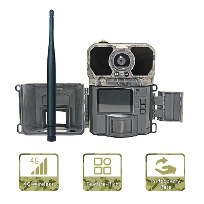 صفحه نمایش ال سی دی 4G دوربین ردیابی قابل برنامه ریزی 940nm NO GLOW ICCID FTP SMTP MMS APP کنترل لوازم جانبی شکار