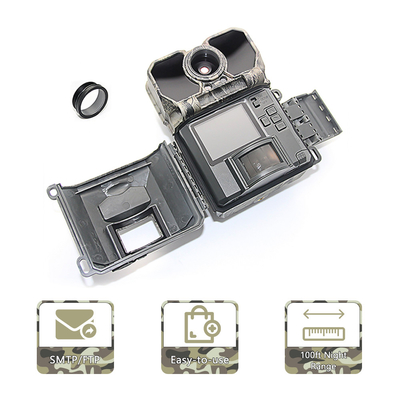 دوربین شکاری LCD 2.4 اینچی 4G 0.25s Trail Scouting Wildlife Night Vision IR Cut دوربین مادون قرمز