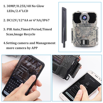 برنامه 30 مگاپیکسلی بدون GLOW cellular GPS TRAIL CAMERA COLOR CAMO