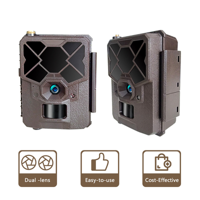 4G بی سیم Trail Camera برنامه کنترل از راه دور دوربین شکار سلولی با صفحه نمایش HD