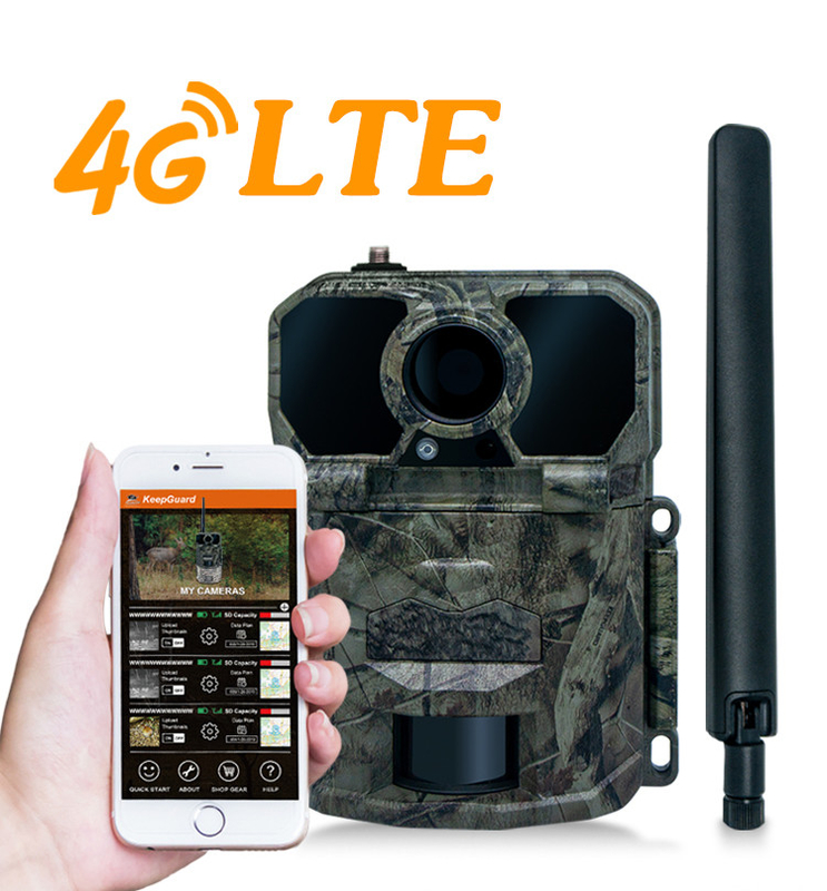 دوربین آزمایشی 4G با آنتن KW896 30MP 0.15s سرعت شلیک دید شب ضد آب IP65 از تحقیقات حیات وحش
