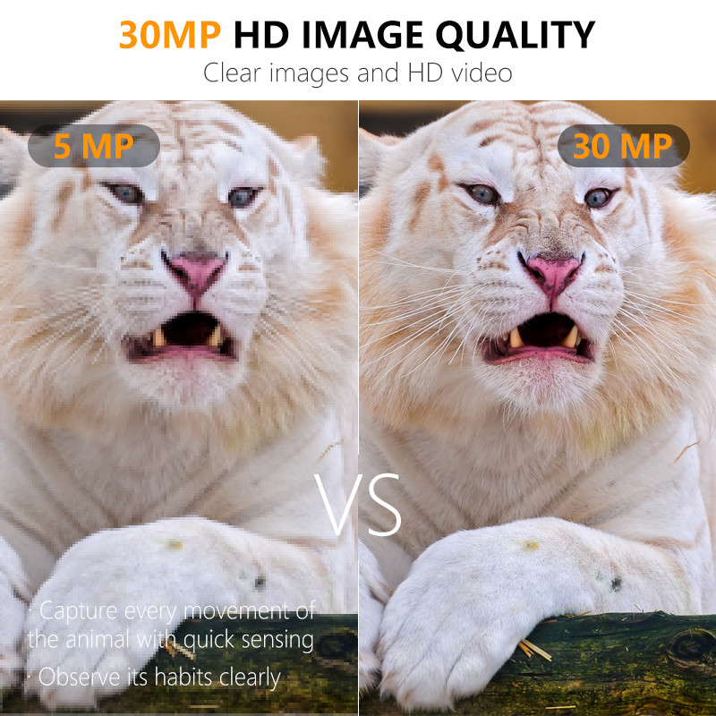 دوربین شکار کم هزینه KW561 با 30MP/1080P ضد آب IP67 تا 512GB 0.3s برای شکار حیوانات وحشی