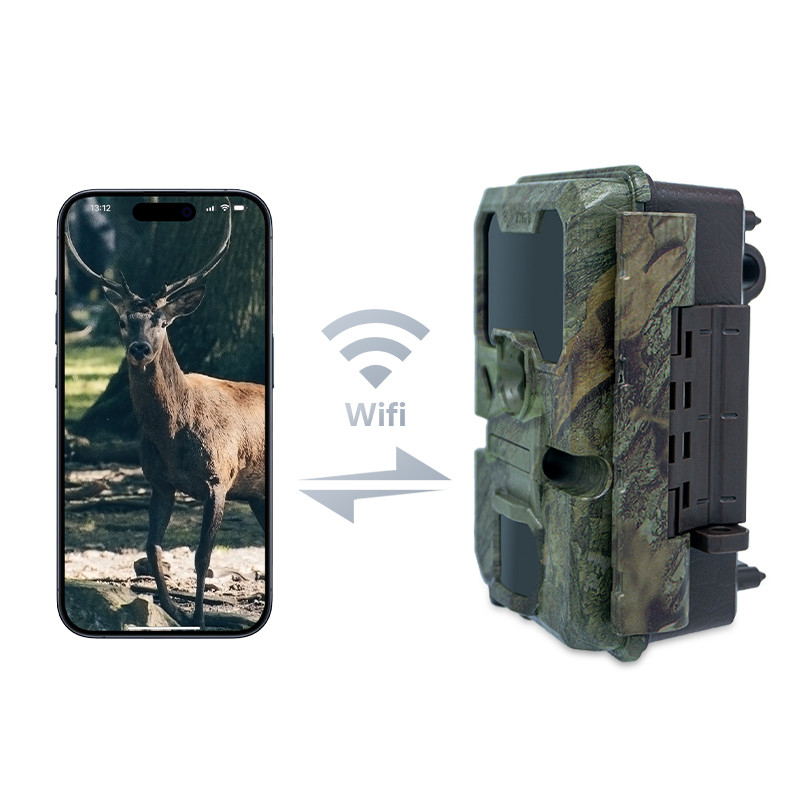 دوربین شکار WIFI KW866 ضد آب IP67 OEM/ODM تا 512GB ذخیره سازی کارت حافظه SD 32MP دوربین حیات وحش 4K